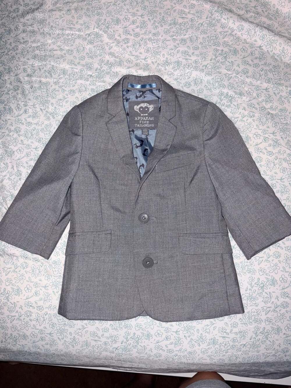 Appaman Fine Tailoring Mod Suit Jacket Blazer Gray Size 2T